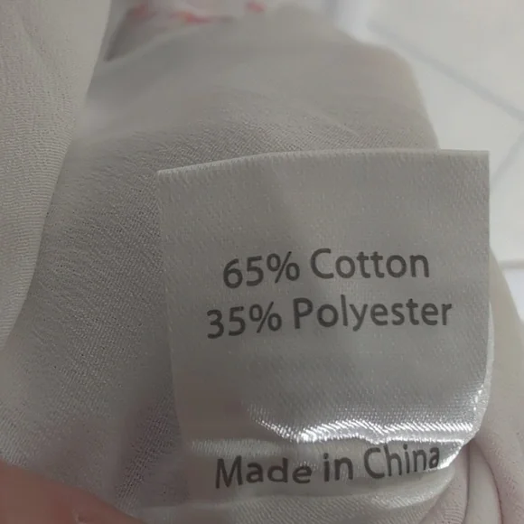 Princess Polly Ruth Puff Sleeve White Pink Floral Print Mini Dress Size 6 - Picture 7 of 7